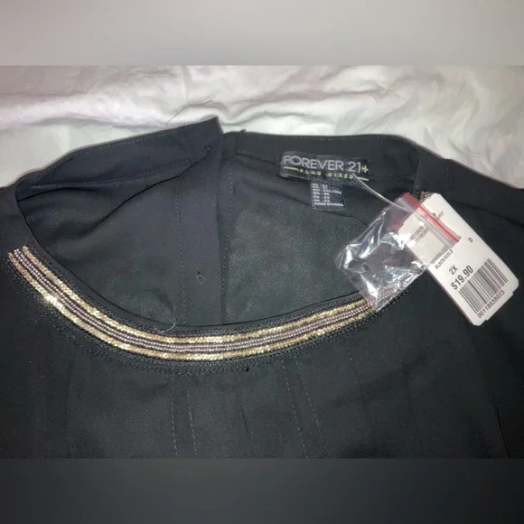 Forever 21 Plus Sizes - Forever 21+ Black long sleeve blouse - Picture 5 of 14